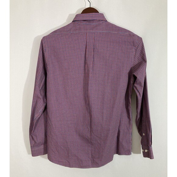 Brooks Brothers 1818 Regent Shirt Men’s L Blue Red Check Non Iron Preppy - Picture 3 of 8
